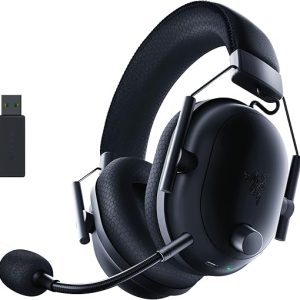 Razer BlackShark V2 Pro Wireless Gaming Headset 2023 Edition: Detachable Mic - Pro-Tuned FPS Profiles - 50mm Drivers - Noise-Isolating Earcups w/Ultra-Soft Memory Foam - 70 Hr Battery Life - Black
