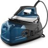 Rowenta, Iron, Perfect Steam Pro Stainless Steel Soleplate Professional Steam Station for Clothes, 1.1L Removable Tank, Fast Heat Up, 1800 Watts, Steam Iron, Blue Clothes Iron, DG8624